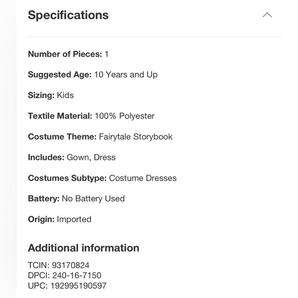 NEW Wicked Glinda costume -Size Large (10/12) - Picture 9 of 9